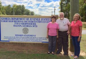 Beth Rast and the Hughes at Dalton  youth detention facility in 2016